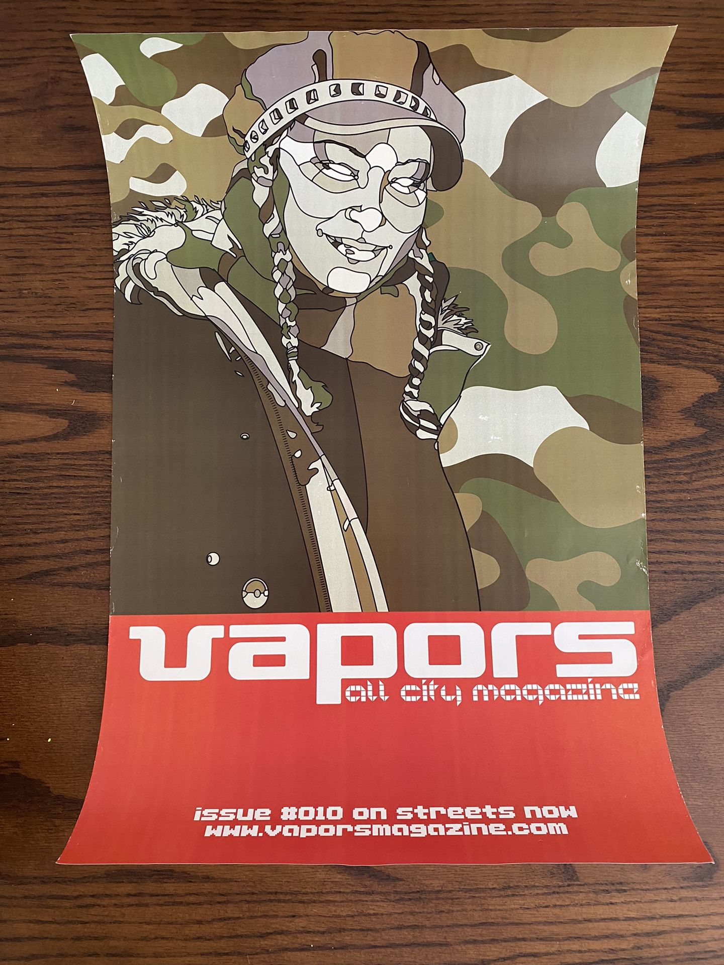 Vintage Vapors magazine promo Poster Kaws Futura 2000 FTC Doze Green David Flores