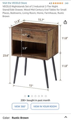 VECELO Nightstand / Side Table