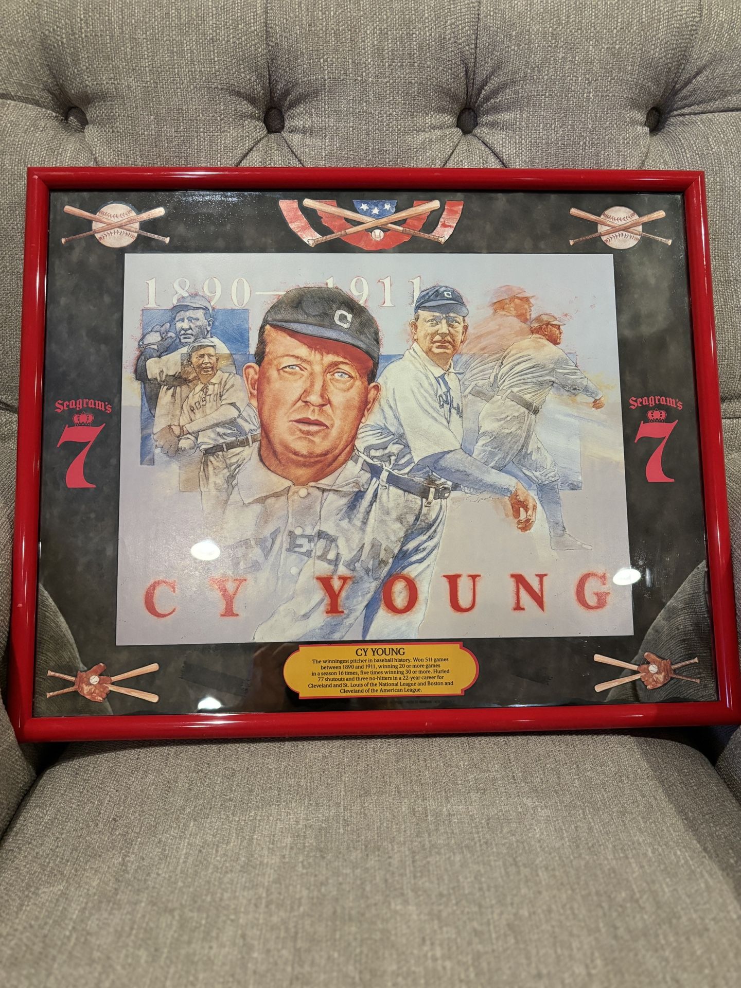 Seagram’s 7 Baseball Bar Mirrors