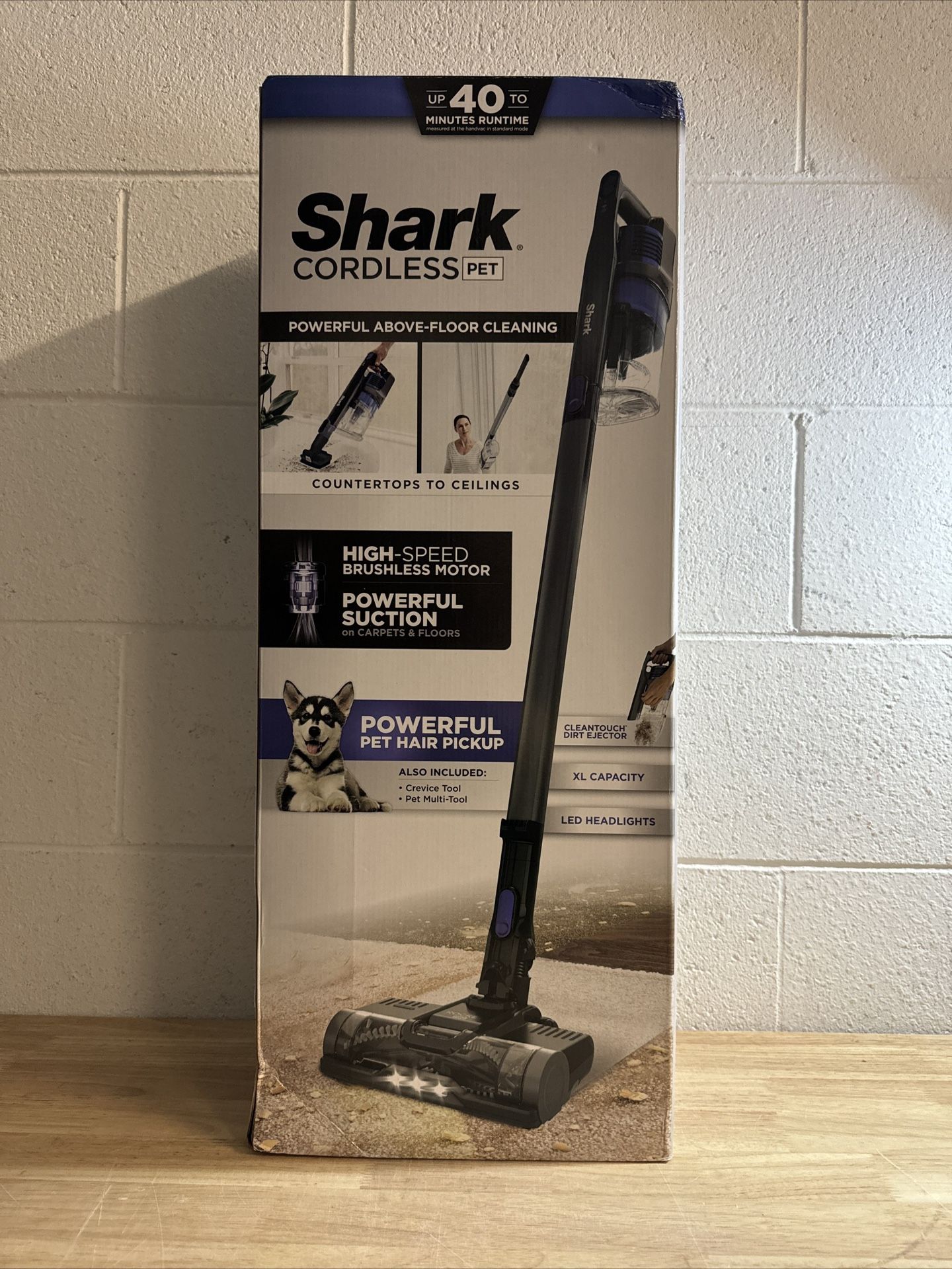 Shark Rocket IX141 Cordless Stick Vacuum Cleaner - Blue Iris