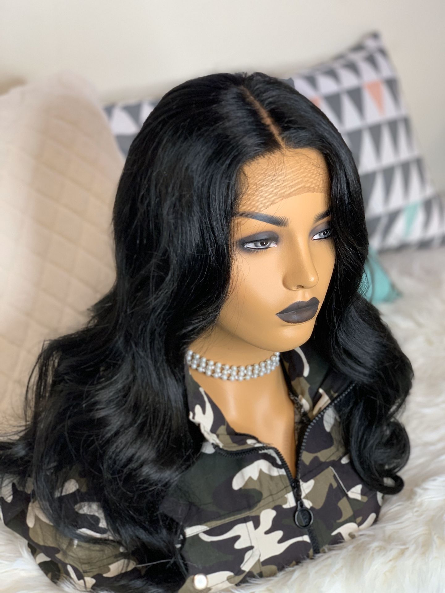 Lace front wig
