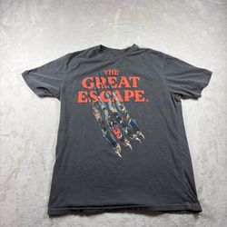 Roark Run Amok Men’s Large Gray The Great Escape Open Roads T Shirt #2425