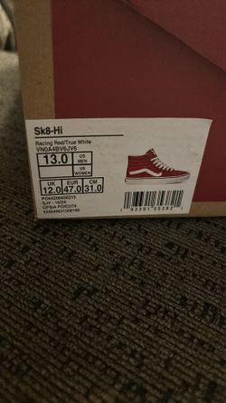 Vans Size 13