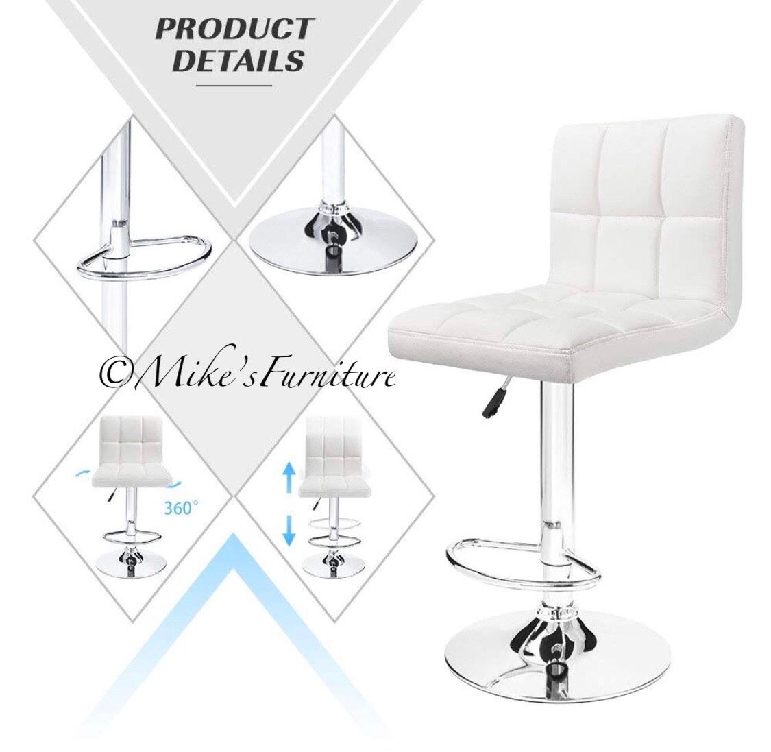 New Adjustable Bar Stools, barstools, barstool, bar stool, Sillas, Dining Chairs, chair, chairs, cadeiras (6 colors Red, Black, White, Brown, Gray,Blu