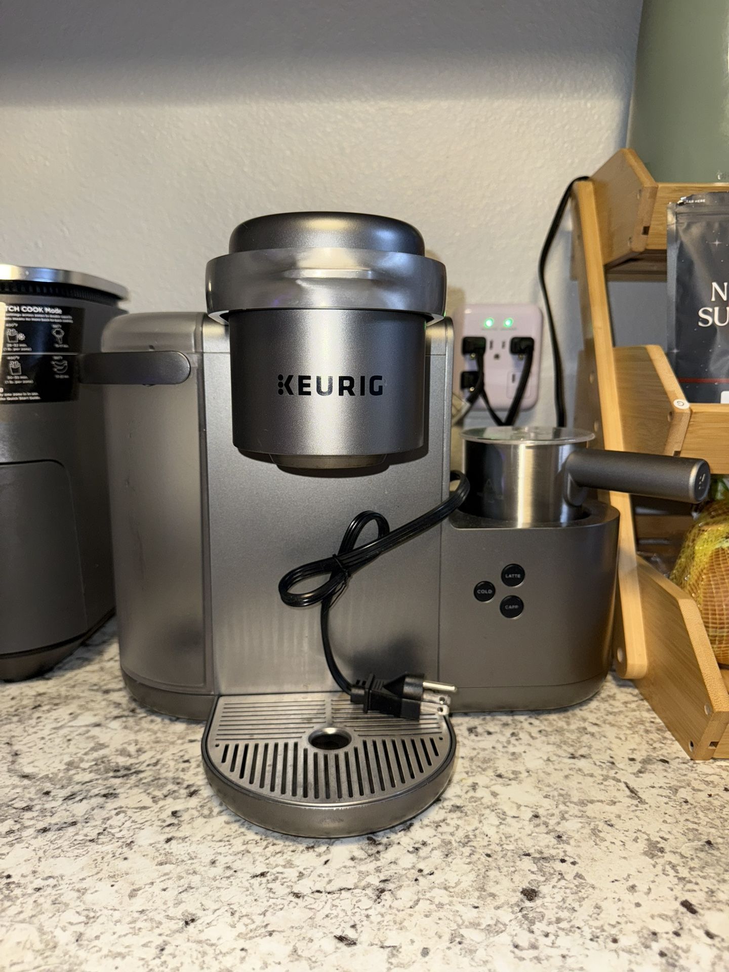 Keurig K-Cafe C Single Serve K-Cup Pod C Latte and Cappuccino Maker, 12, Nickel