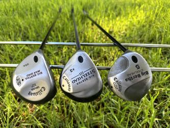 LEFT HANDED Callaway Big Bertha Golf Woods Set – Driver, 3W & 5W – $99