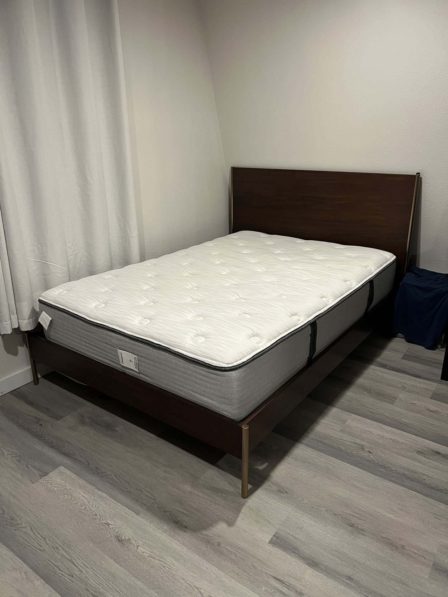 Bed frame and full size mattress