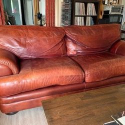Leather Sofa & Single Sofa Chair