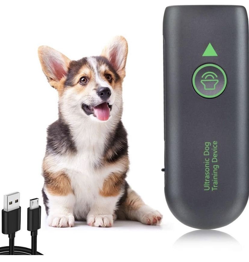 Bark Control Device - Ultrasonic Dog Bark Deterrent, 2 in 1 Rechargeable Anti Barking Dog Behavior Training Tool of 16.4 Ft Effective Control Range, w