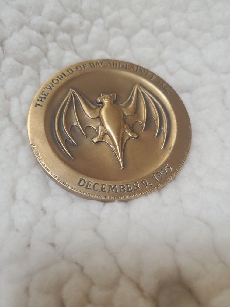 Bacardi Oversize Coin Paperweight