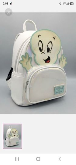 Loungefly White Iridescent Casper Mini Backpack
