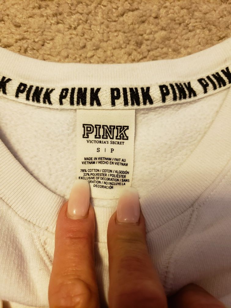 VS Pink Crewneck Small
