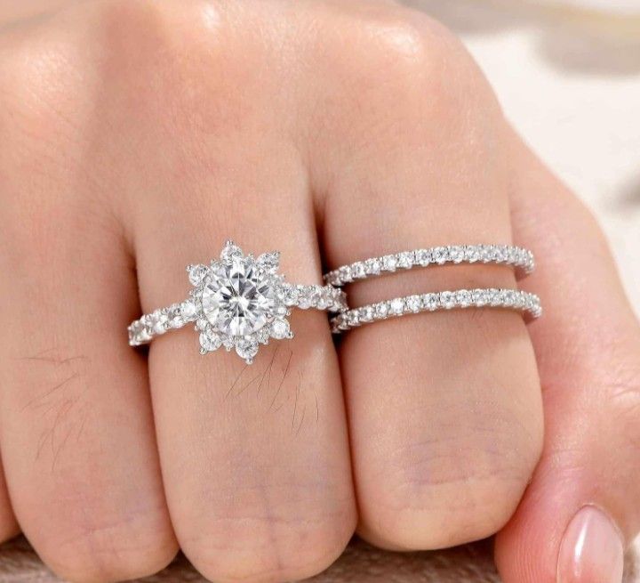 Diamond Wedding Ring Set