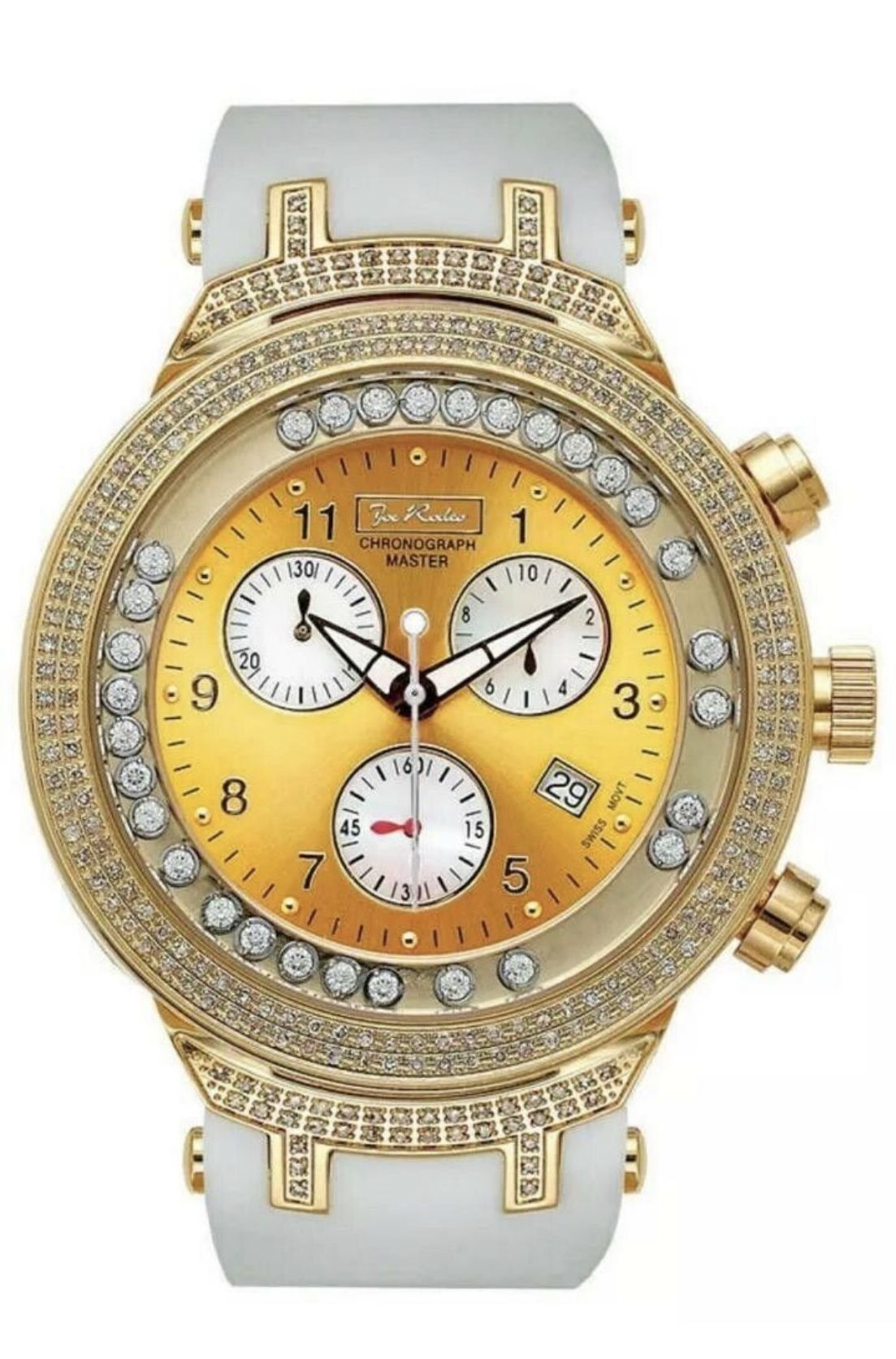 New Authentic JOJO Joe Rodeo Master Men's Watch - JJMS4 (W) Aprx Diamond 2.20 CT