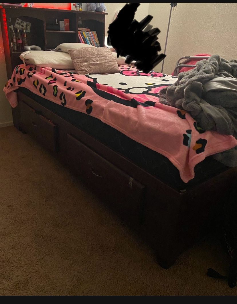 Twin Size Bed With Mattress