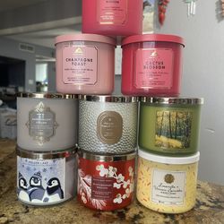 Bath & Body Works 3 Wick Candles $20 Each Firm