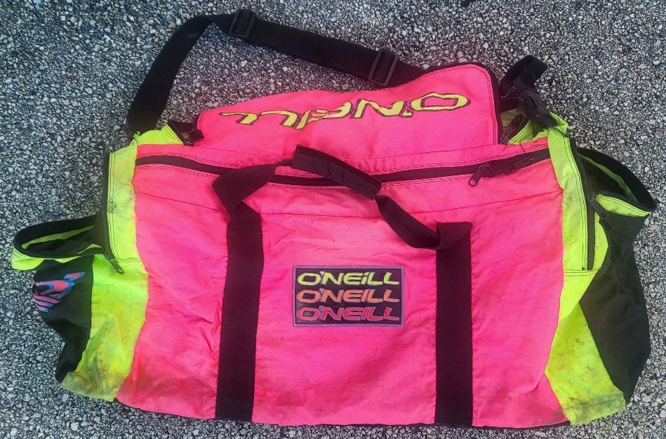 Oneill Duffle Bag Surf Beach  Pink Yellow Green