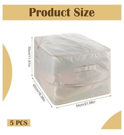5 Pack Storage Bags, Brand New