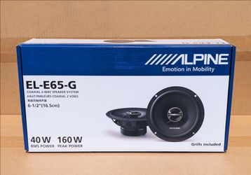 Alpine Car Speakers 6 1/2 Inch 2-Way Coaxial Speaker System 160 Watts Set EL-E65-G 🚨 Payment Options Available 🚨 No Credit  Needed 🚨