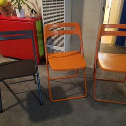 3 Folding Chairs