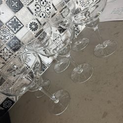 6 Margarita Glasses