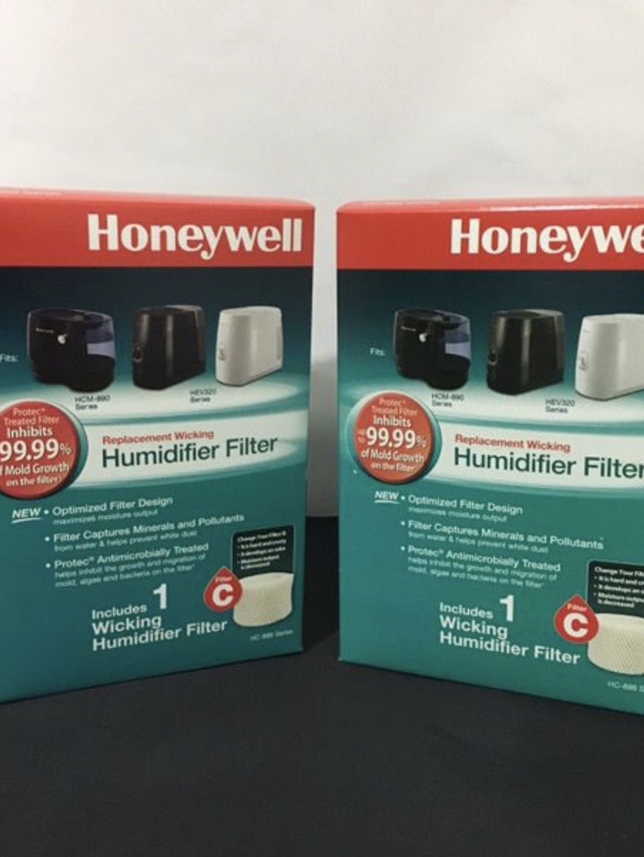 Honeywell New Genuine Replacement humidifier Air 2 filters size C Both boxes