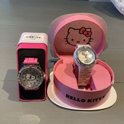 2 Hello kitty watches - used