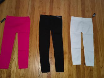 Women's Athletic Leggings One Size fits all (Black, White, Hot Pink)