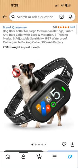 Dog barking collar