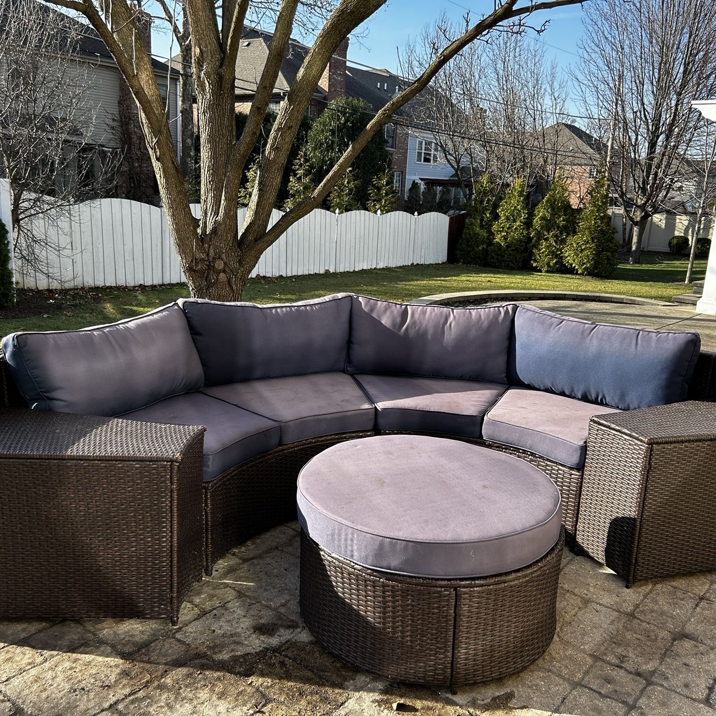 Outdoor Patio Furniture With Storage And ottoman