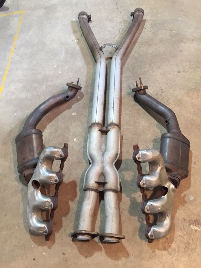 Corvette C6 factory OEM Exhaust manifolds with cats and xpipe for Sale