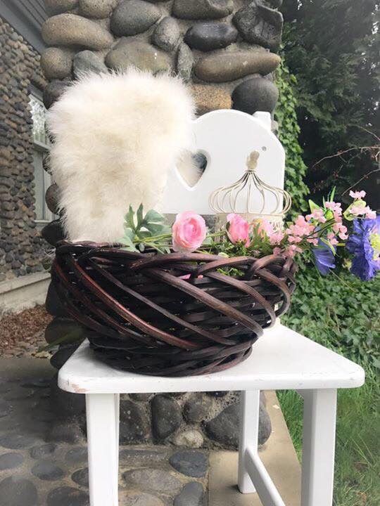 Beautiful Wooden Basket for Fruits, Flowers, Planters and more...