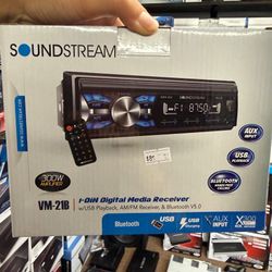 Soundstream Bluetooth,usb single din stereo