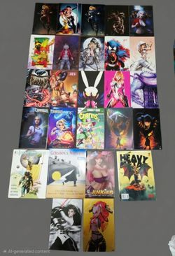 Collection of 26 Various Comic Books.Indie and custom comic book Properties.