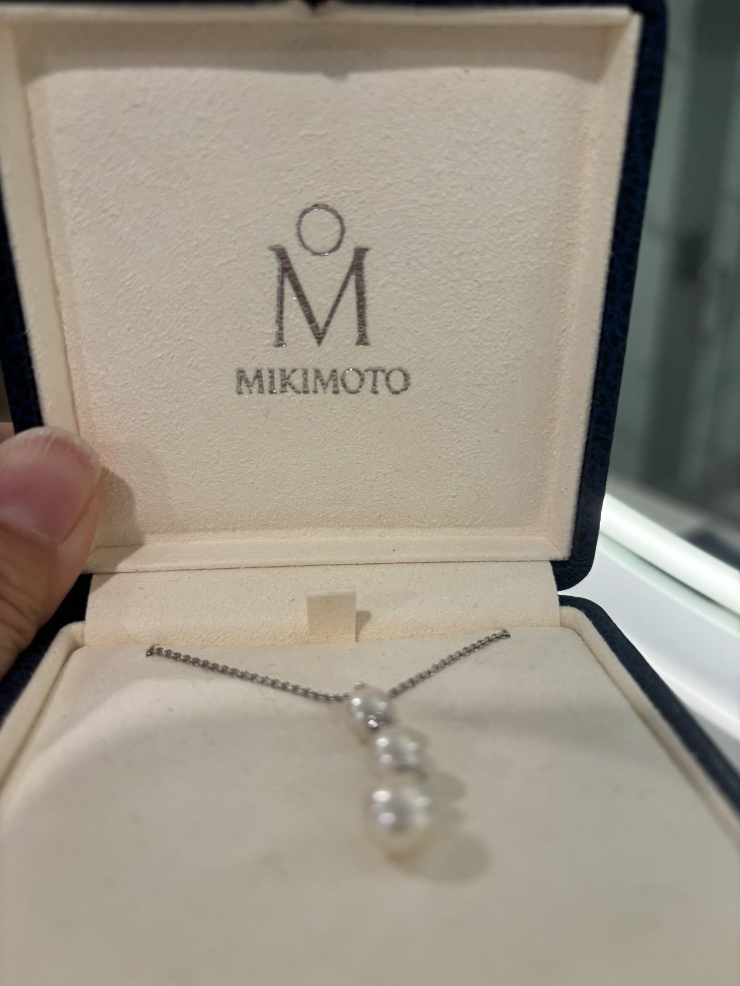 Mikimoto Pearl Diamond Pendant Necklace