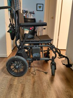 18 inch wide electric  wheel chairs  slightly used complete with charger 325 or best offer