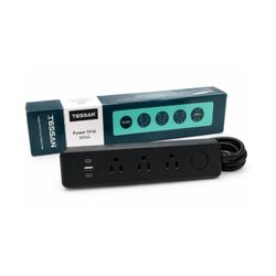 TESSAN Power Strip – Brand New Sealed | 3 AC Outlets + USB-C & USB Ports