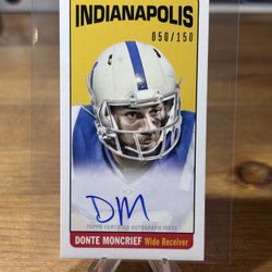 #138 Donte Moncrief 2014 Topps - 1965 Autographs #/150