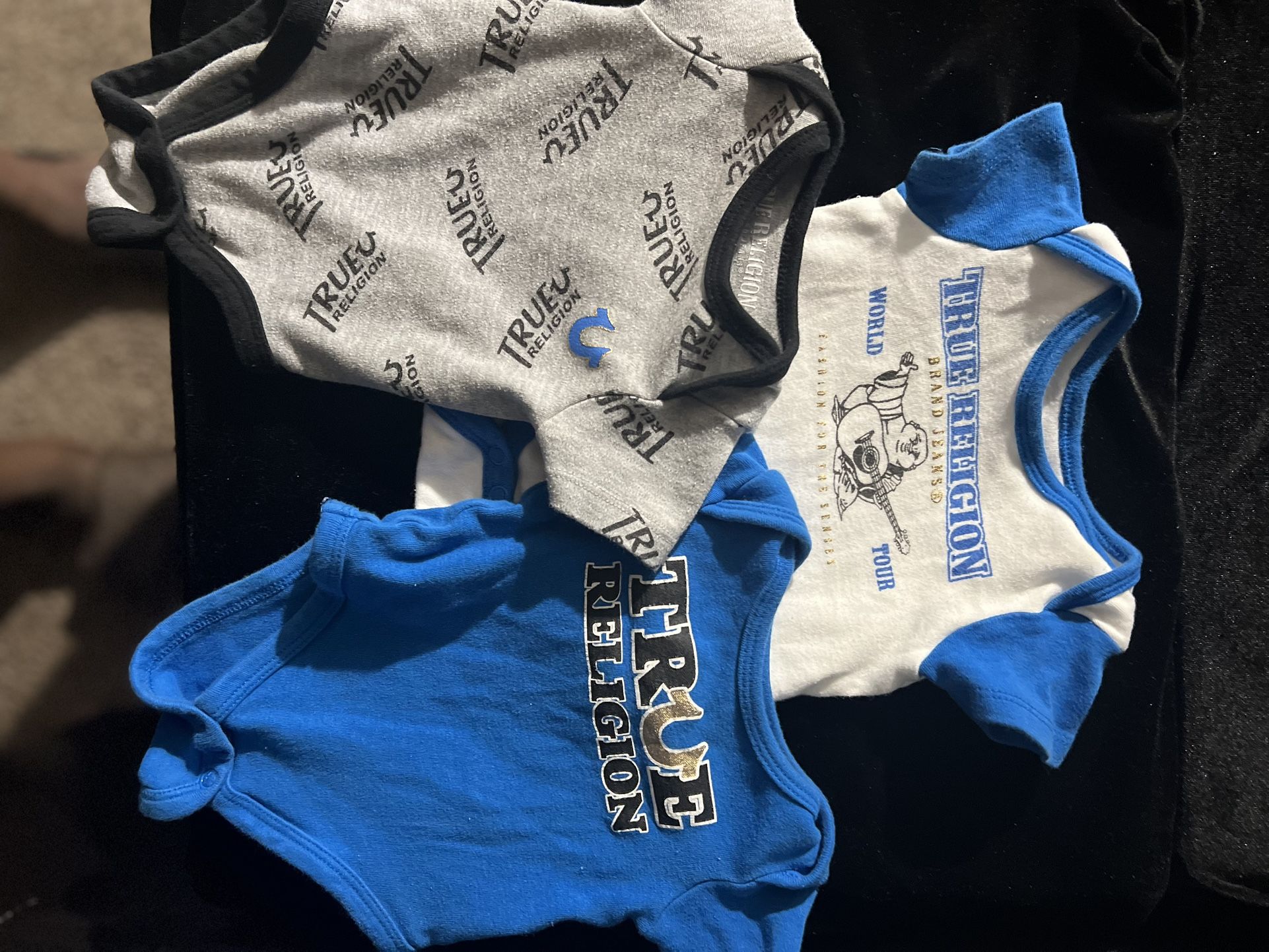 0-3 Month True Religion Onesies