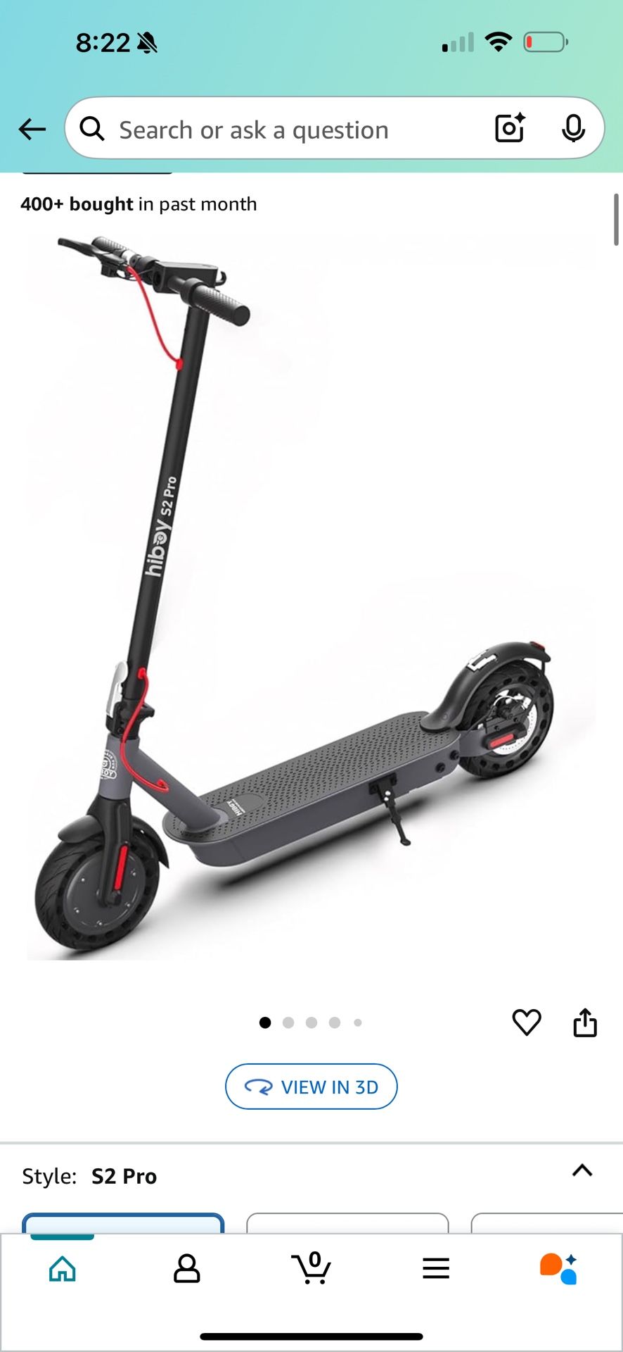 Electric Scooter (Hiboy) Amazon 
