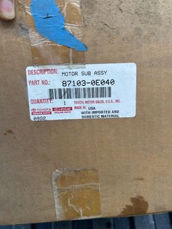 2015-2017 Toyota Camry OEM BRAND NEW A/C Blower Motor