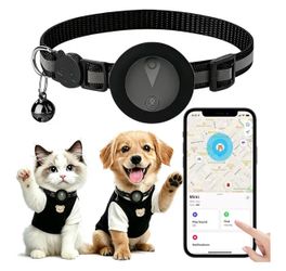 Pet GPS Tracker Collar for Cats,Mini GPS Dog Tracker,No Monthly Fee Location,Smart Pet Activity Tracker,Works with Apple iOS Find My,IP67 Waterproof F