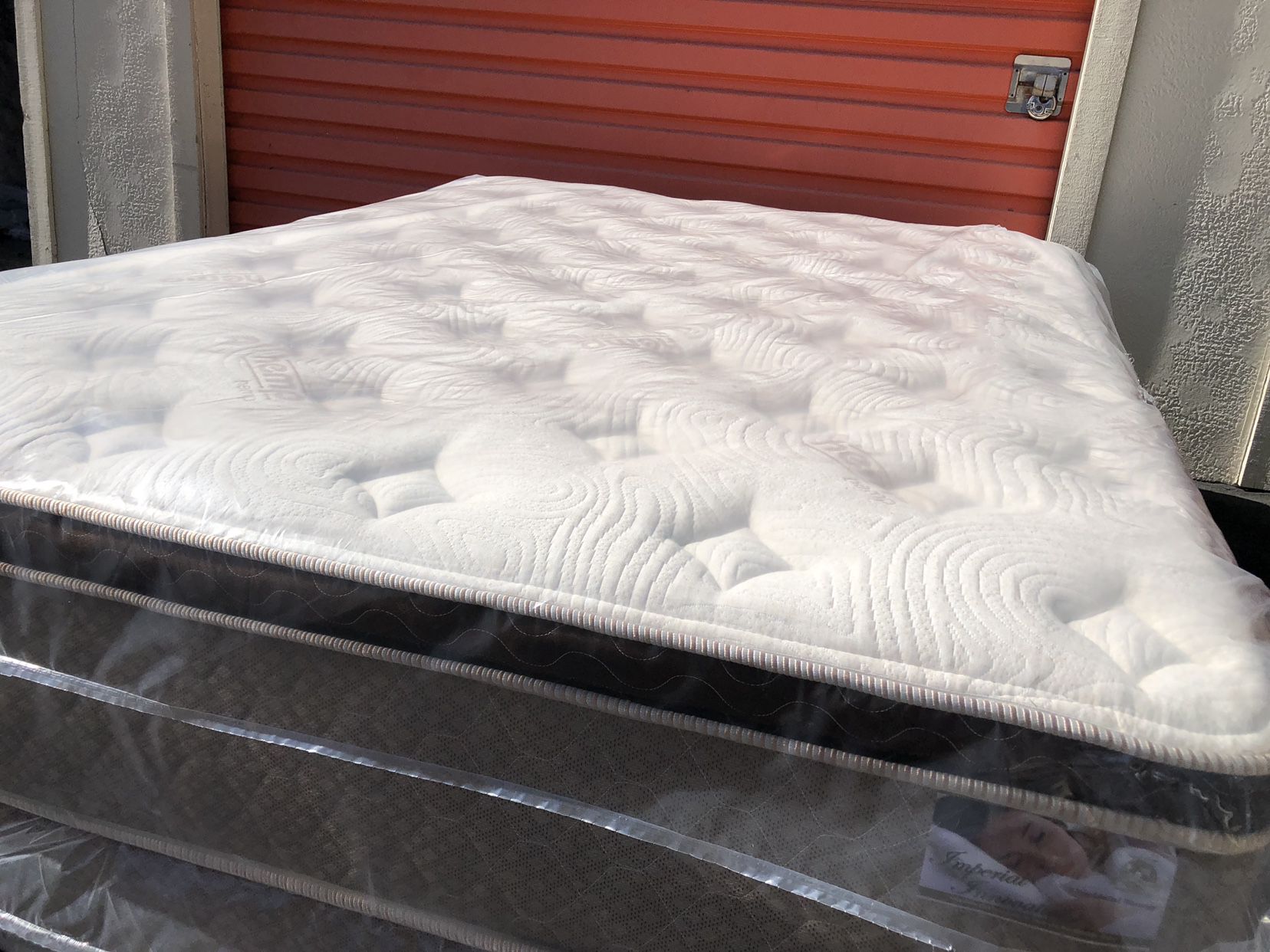 Brand New Pillow Top Cal King Mattress and Box Springs.Free Delivery
