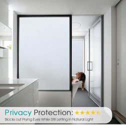 Window Privacy Film Frosted Glass Static Clings