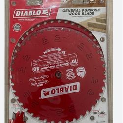 Diablo General Purpose Wood Blade 10" 40T