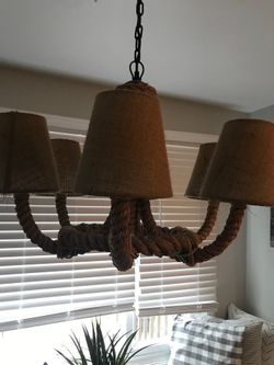 Beachy Rope chandelier