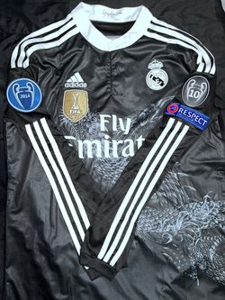 Ronaldo Real Madrid 2014/15 Third Kit Long sleeve Black Dragon
