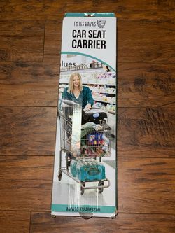 Totes Babies Infant Car Seat Carrier For Grocery Carts Shopping Safety Baby