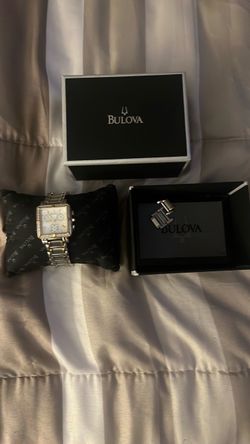 Bulova Two-Tone Chronograph Watch with Box