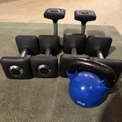 Kettle Bell And Peloton Weights 